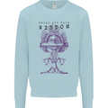 Wisdom Goblet Obscure Makabra Mens Sweatshirt Jumper Light Blue