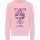Wisdom Goblet Obscure Makabra Mens Sweatshirt Jumper Light Pink