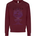 Wisdom Goblet Obscure Makabra Mens Sweatshirt Jumper Maroon