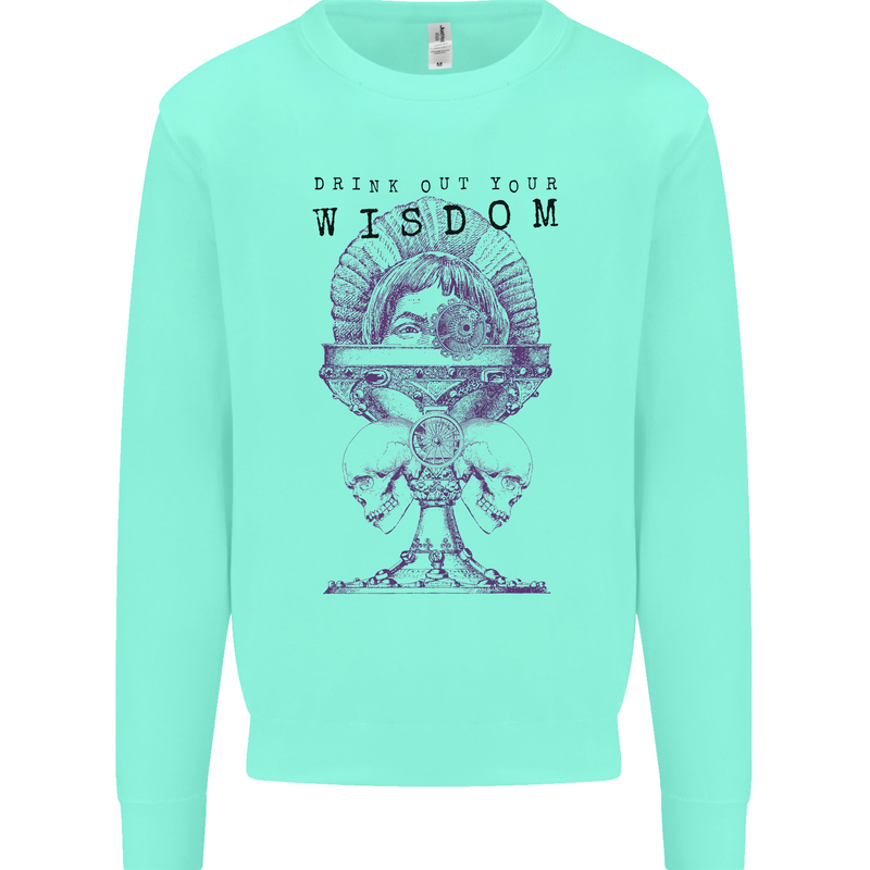 Wisdom Goblet Obscure Makabra Mens Sweatshirt Jumper Peppermint