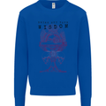 Wisdom Goblet Obscure Makabra Mens Sweatshirt Jumper Royal Blue