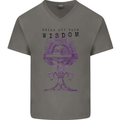 Wisdom Goblet Obscure Makabra Mens V-Neck Cotton T-Shirt Charcoal