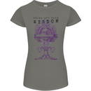 Wisdom Goblet Obscure Makabra Womens Petite Cut T-Shirt Charcoal