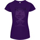 Wisdom Goblet Obscure Makabra Womens Petite Cut T-Shirt Purple