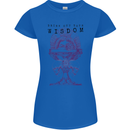 Wisdom Goblet Obscure Makabra Womens Petite Cut T-Shirt Royal Blue