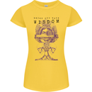 Wisdom Goblet Obscure Makabra Womens Petite Cut T-Shirt Yellow