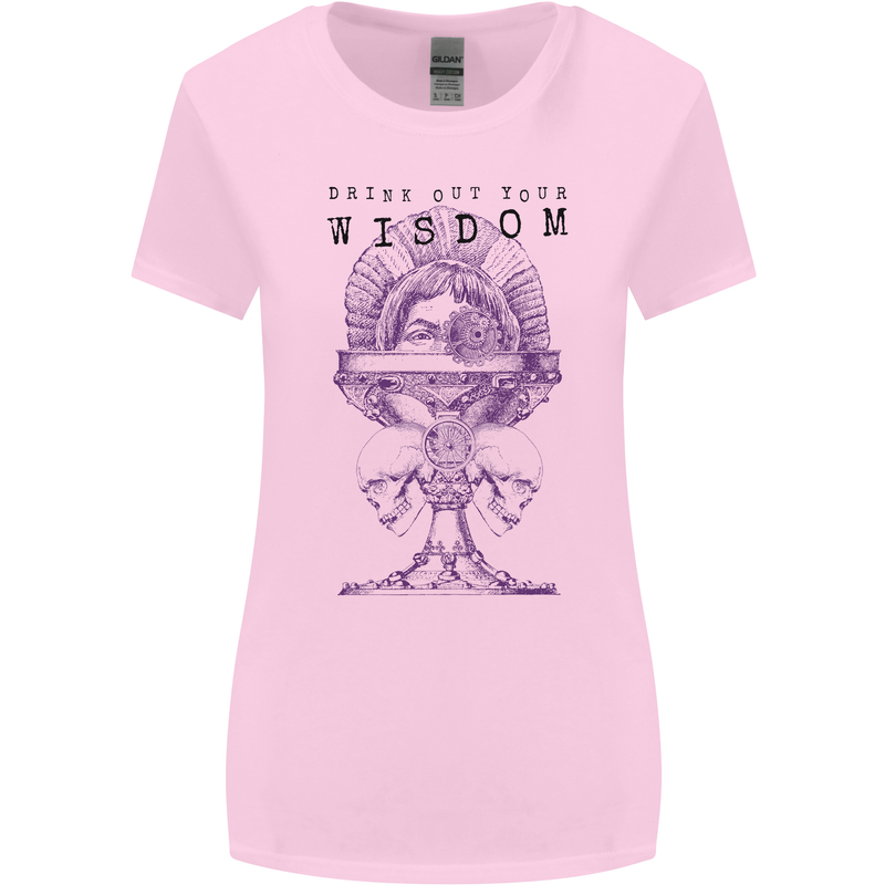 Wisdom Goblet Obscure Makabra Womens Wider Cut T-Shirt Light Pink