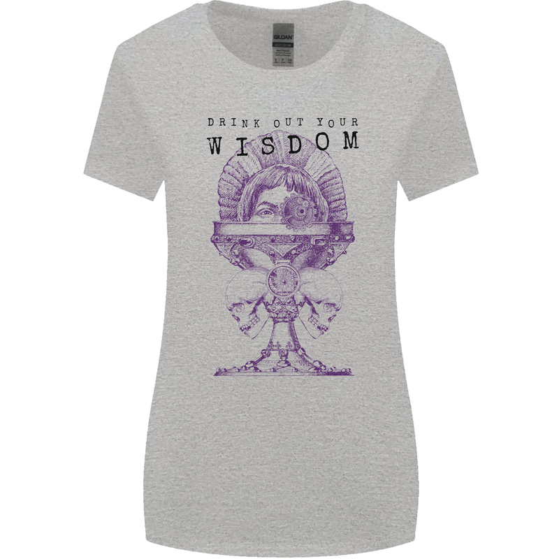 Wisdom Goblet Obscure Makabra Womens Wider Cut T-Shirt Sports Grey