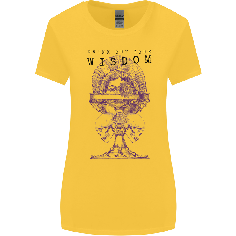 Wisdom Goblet Obscure Makabra Womens Wider Cut T-Shirt Yellow