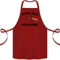 Wish You Were Beer St Patricks Day Alcohol Cotton Apron 100% Organic Maroon