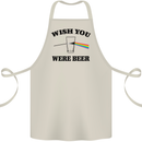 Wish You Were Beer St Patricks Day Alcohol Cotton Apron 100% Organic Natural