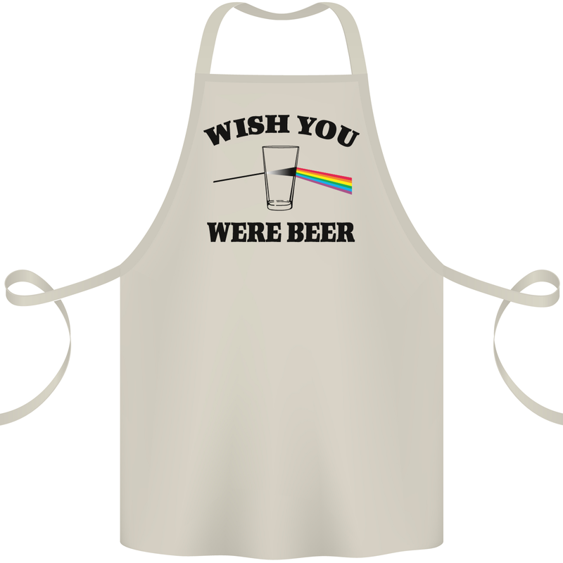 Wish You Were Beer St Patricks Day Alcohol Cotton Apron 100% Organic Natural