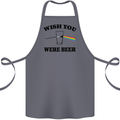 Wish You Were Beer St Patricks Day Alcohol Cotton Apron 100% Organic Steel