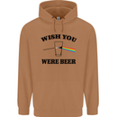 Wish You Were Beer St Patricks Day Alcohol Mens 80% Cotton Hoodie Caramel Latte