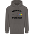 Wish You Were Beer St Patricks Day Alcohol Mens 80% Cotton Hoodie Charcoal