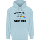 Wish You Were Beer St Patricks Day Alcohol Mens 80% Cotton Hoodie Light Blue