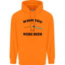 Wish You Were Beer St Patricks Day Alcohol Mens 80% Cotton Hoodie Orange