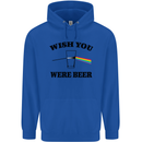 Wish You Were Beer St Patricks Day Alcohol Mens 80% Cotton Hoodie Royal Blue