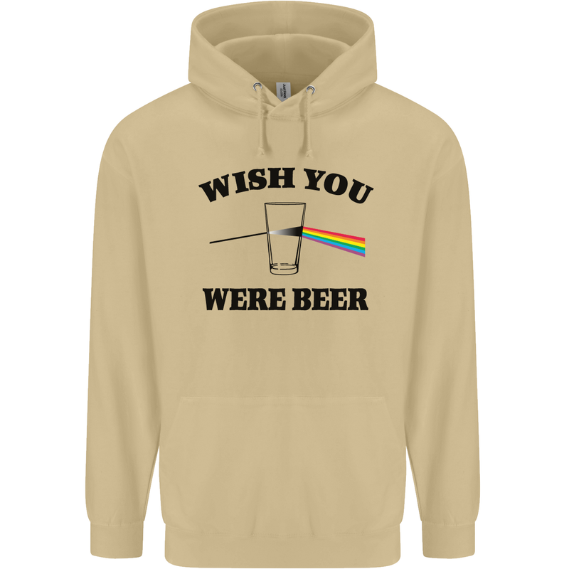 Wish You Were Beer St Patricks Day Alcohol Mens 80% Cotton Hoodie Sand