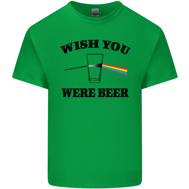 Wish You Were Beer St Patricks Day Alcohol Mens Cotton T-Shirt Tee Top Irish Green