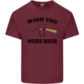 Wish You Were Beer St Patricks Day Alcohol Mens Cotton T-Shirt Tee Top Maroon