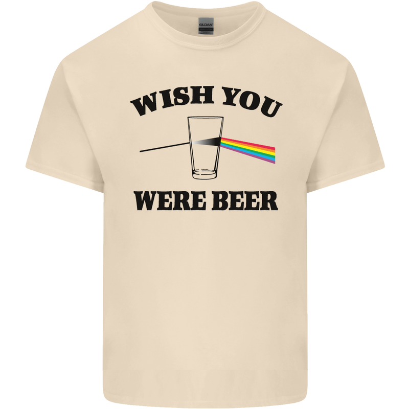 Wish You Were Beer St Patricks Day Alcohol Mens Cotton T-Shirt Tee Top Natural