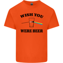 Wish You Were Beer St Patricks Day Alcohol Mens Cotton T-Shirt Tee Top Orange