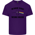 Wish You Were Beer St Patricks Day Alcohol Mens Cotton T-Shirt Tee Top Purple