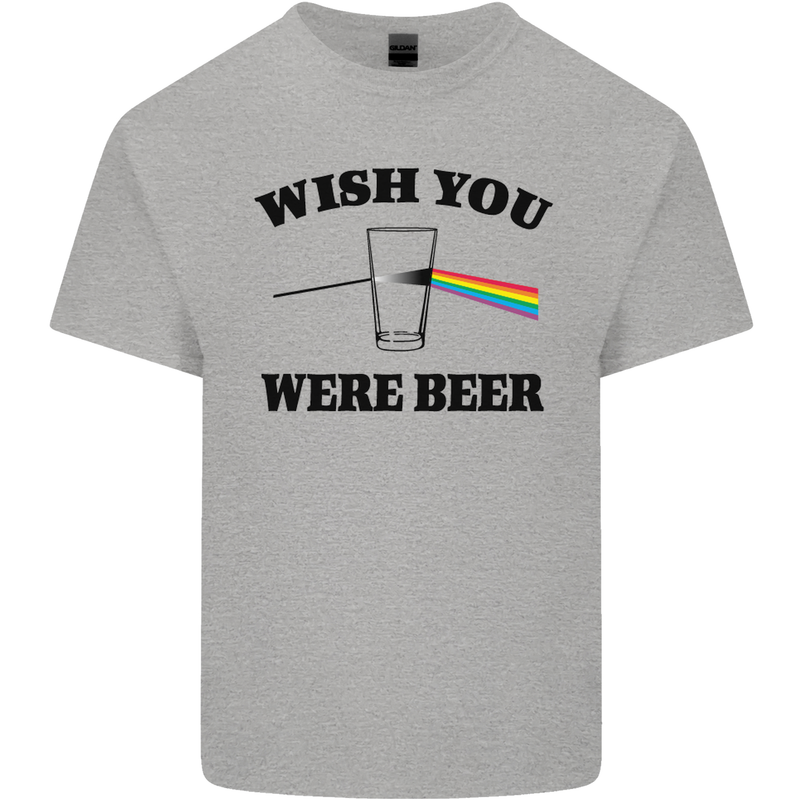 Wish You Were Beer St Patricks Day Alcohol Mens Cotton T-Shirt Tee Top Sports Grey