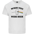 Wish You Were Beer St Patricks Day Alcohol Mens Cotton T-Shirt Tee Top White