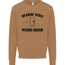 Wish You Were Beer St Patricks Day Alcohol Mens Sweatshirt Jumper Caramel Latte