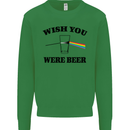 Wish You Were Beer St Patricks Day Alcohol Mens Sweatshirt Jumper Irish Green