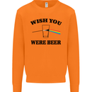 Wish You Were Beer St Patricks Day Alcohol Mens Sweatshirt Jumper Orange