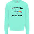 Wish You Were Beer St Patricks Day Alcohol Mens Sweatshirt Jumper Peppermint