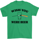 Wish You Were Beer St Patricks Day Alcohol Mens T-Shirt Cotton Gildan Irish Green