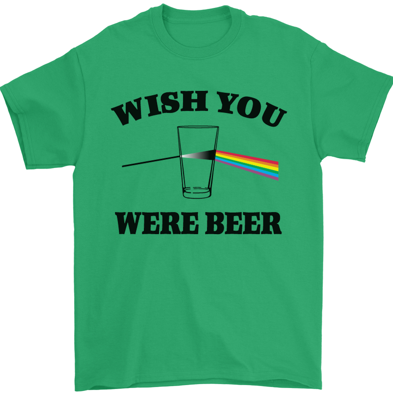 Wish You Were Beer St Patricks Day Alcohol Mens T-Shirt Cotton Gildan Irish Green