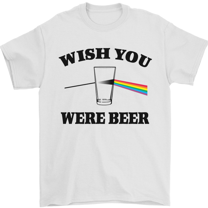 Wish You Were Beer St Patricks Day Alcohol Mens T-Shirt Cotton Gildan White