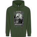 With Great Beard Comes Great Responsibility Childrens Kids Hoodie Forest Green