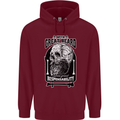 With Great Beard Comes Great Responsibility Childrens Kids Hoodie Maroon