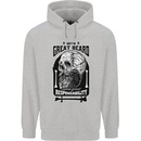With Great Beard Comes Great Responsibility Childrens Kids Hoodie Sports Grey