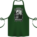 With Great Beard Comes Great Responsibility Cotton Apron 100% Organic Forest Green
