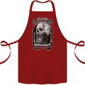 With Great Beard Comes Great Responsibility Cotton Apron 100% Organic Maroon