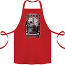 With Great Beard Comes Great Responsibility Cotton Apron 100% Organic Red