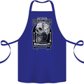 With Great Beard Comes Great Responsibility Cotton Apron 100% Organic Royal Blue