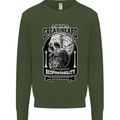 With Great Beard Comes Great Responsibility Kids Sweatshirt Jumper Forest Green