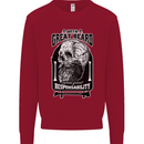 With Great Beard Comes Great Responsibility Kids Sweatshirt Jumper Red