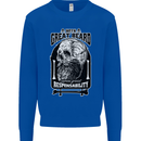 With Great Beard Comes Great Responsibility Kids Sweatshirt Jumper Royal Blue