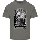 With Great Beard Comes Great Responsibility Kids T-Shirt Childrens Charcoal