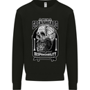 With Great Beard Comes Great Responsibility Mens Sweatshirt Jumper Black