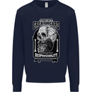With Great Beard Comes Great Responsibility Mens Sweatshirt Jumper Navy Blue